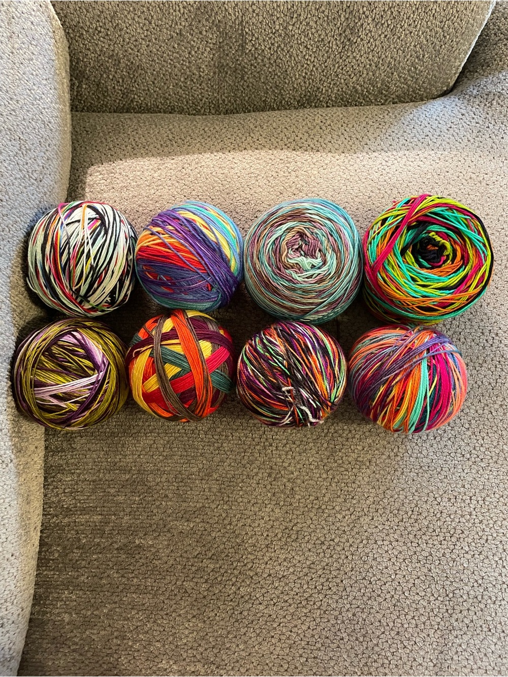 Superwash Merino Wool & Nylon Fingering Weight Yarn 8 Spools Included